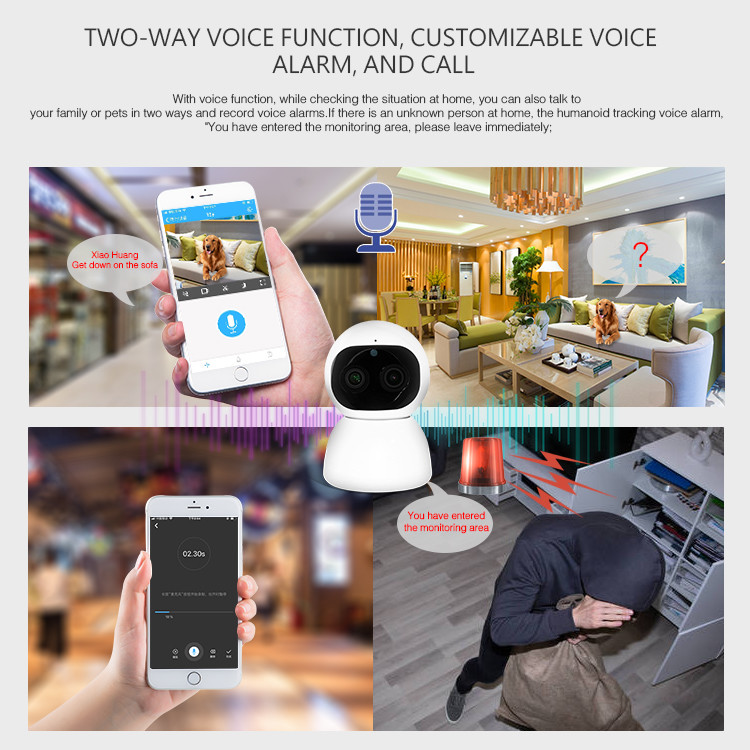 WIFI 1080P High Resolution CCTV Camera Smart Motion Detection