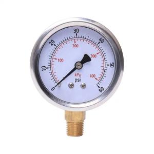 Quality Swimming Pool Differential Pressure Gauge Y60 Series M14*1.5 Connection wholesale
