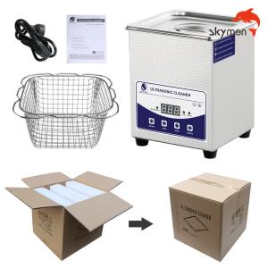 Quality 2L 60W Lightweight Ultrasonic Hand Cleaner Mechanical Timer For Contact Lenses Cleaning wholesale