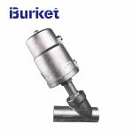 ss304 PN16 235psi Pneumatic Sanitary Thread Ends Right Angle Seat Valve With