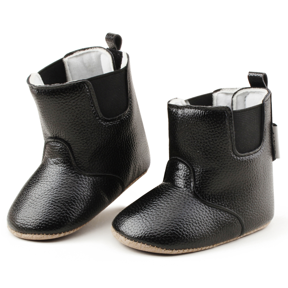 New fashion PU Leather Winter snow warm 0-2 years boy and girl Outdoor walking shoes baby booties