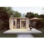 EU Garden Wooden Cabins Wall 75mm Wave Sandwich Panel Customized Color Assembled