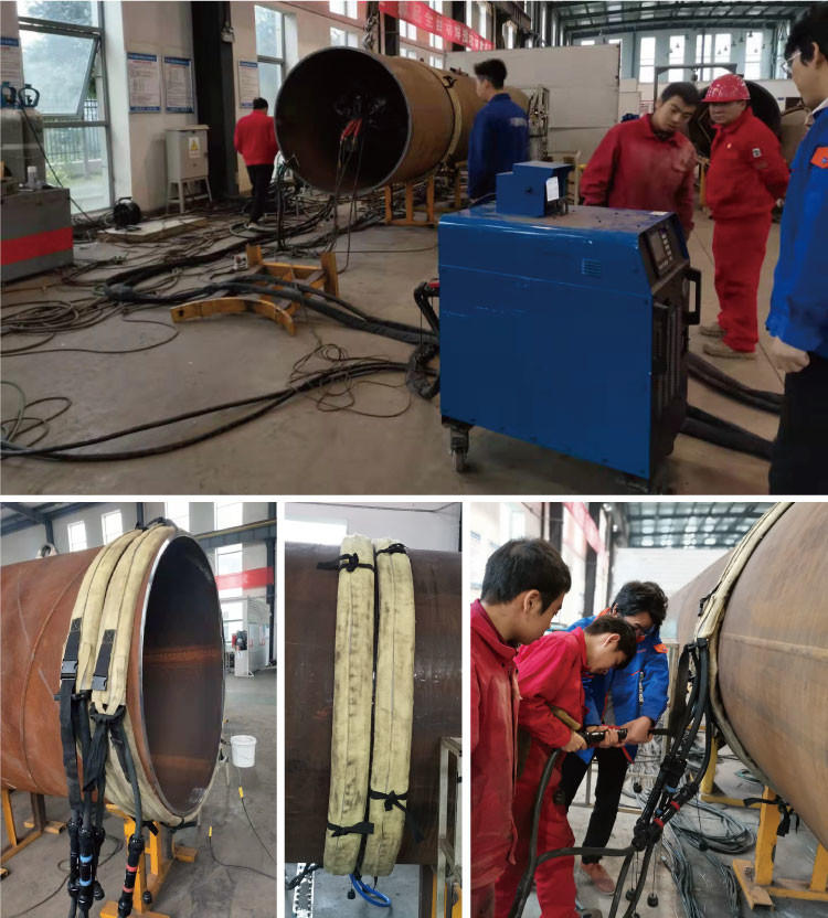 160kw Induction Heater Machine Pipe Preheating For Field Joint Anti Corrosion Coating