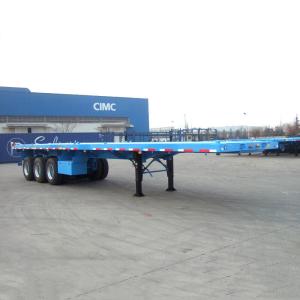 Quality Mechanical Suspension 3 Axle 40ft 60T Flatbed Semi Trailer wholesale