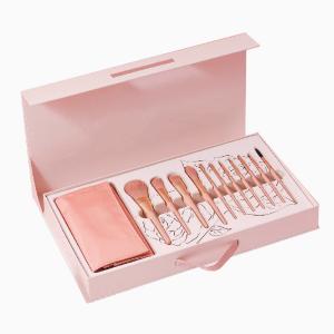 Quality Magnetic Gift Box Makeup Brush Packaging Paper Eye Brush Kit wholesale