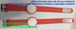 RFID wrist watch style soft silicone wristbands, NFC wrist watch buckle soft