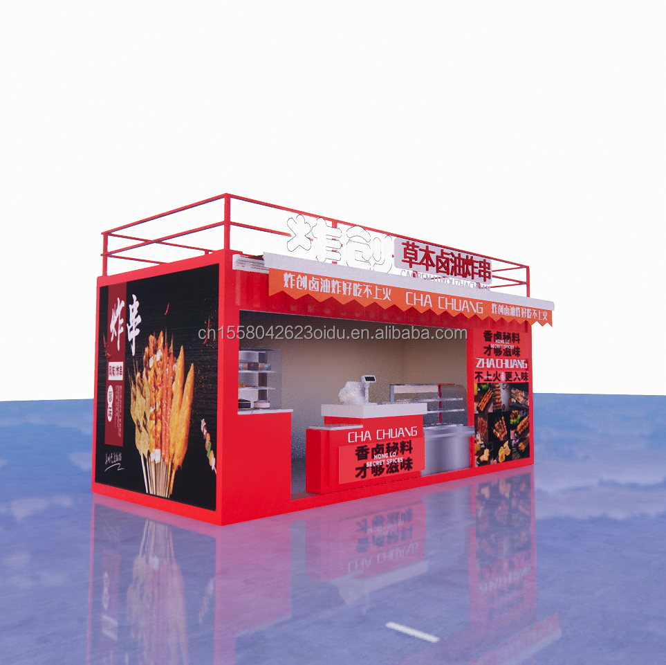 20ft Wooden Studio Flat Package Container Mobile Bar for Wall 50/75/100mm Wave Sandwich Panel and Convenient Transport