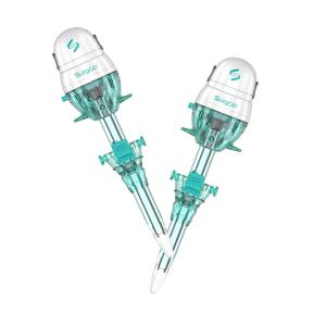 Quality Blunt Obturator Steel Tube Disposable Hasson Trocar with Suture Fixation wholesale