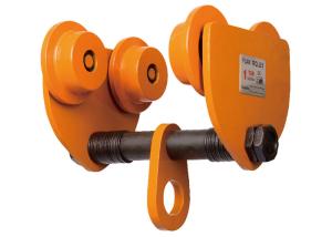 Quality GCT610 Orange Chain Hoist Trolley , 10 Ton Manual Hoist Trolley wholesale