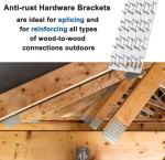 Pronged Truss Plates with 8mm Nail Teeth Galvanized Steel Flat Mending Plates