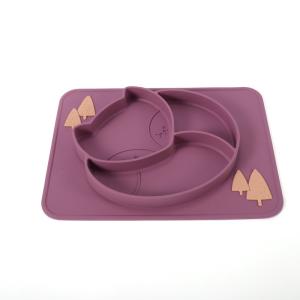 Quality Heat Resistant Toddler Silicone Plates Reusable For Kids Mealtime wholesale