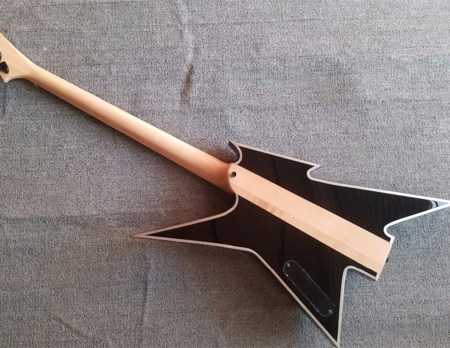 2019New high quality custom neck through mahogany lightning body bass 4 strings electric bass guitar free shipping