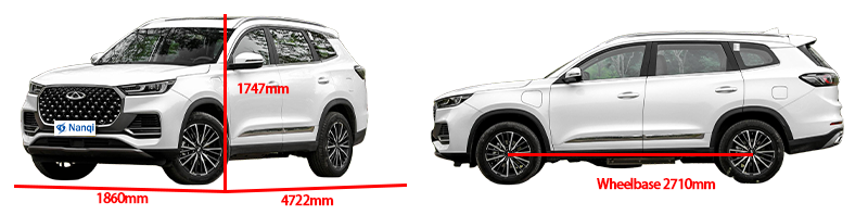 1.5T PHEV Plug In Hybrid Mid Size SUV Chery Tiggo 8 Plus Kunpeng E+