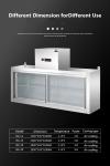180W Stainless Steel Kitchen Fridge Freezer 140L Anticorrosive Wall Mounted