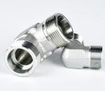 Round Head Medium Carbon Steel 90 Degree Elbow Hydraulic Fitting with Male