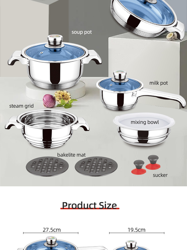 Wholesale Kitchen Non Stick Cookware Set Non Stick Cooking Utensil Set Stainless Steel Nonstick Cookware Sets