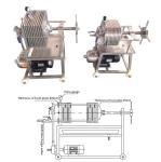 Small Automatic Plate Press Filter Type Beer Wine Oil Filter Machine for Food