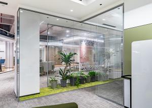 Quality Aluminum Framed Glass Partition Walls Enhanced Profile Demountable Wall Partition wholesale