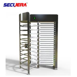 Quality RFID card integrated motorised 304 stainless steel full height high entry exit turnstile barrier gate wholesale