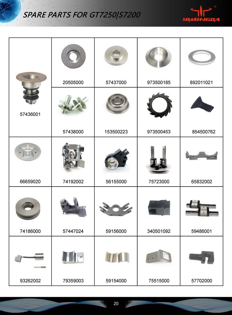 Auto Cutter Spare Parts Assembly, Top Housing C- Axis Bearing Part No. 90514000 XCL7000 Parts