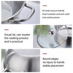 Wholesale Food Grade Stainless Steel Cookware Pot Induction Cooker Soup Pot