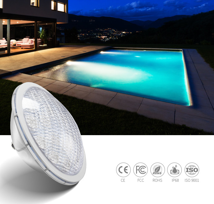 18X3W High Bright Led Pool Bulb Rgb IP68 Waterproof Ss316L Material Spa Pool Light