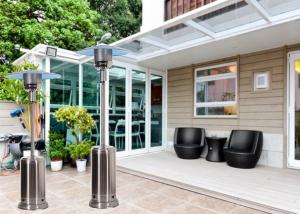 Quality 220 cm H Stainless Steel Silver Gas Flexible Radiant Propane 87 Patio Heater wholesale
