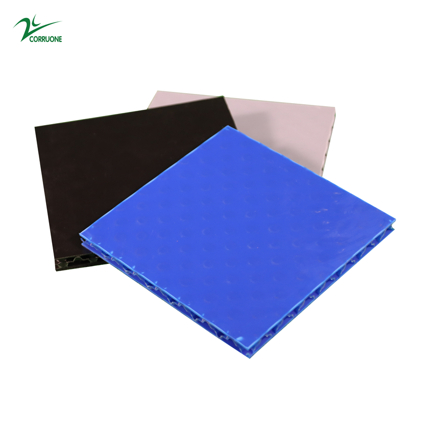 3500gsm Coroplast 4x8 PP Honeycomb Sheet For Construction Use