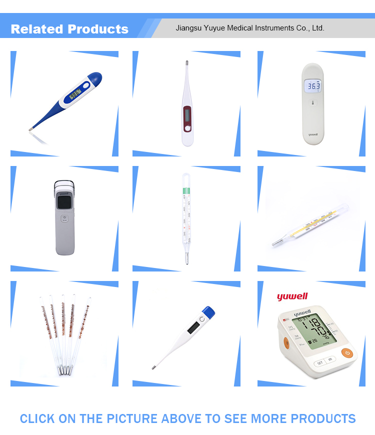 Hot sale mercury glass clinical thermometer armpit medical thermometer with CE approved