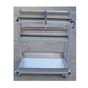 Quality Silver Storage SMT Feeder Carts SAMSUNG SM Feeder Trolley 100x70x130cm wholesale
