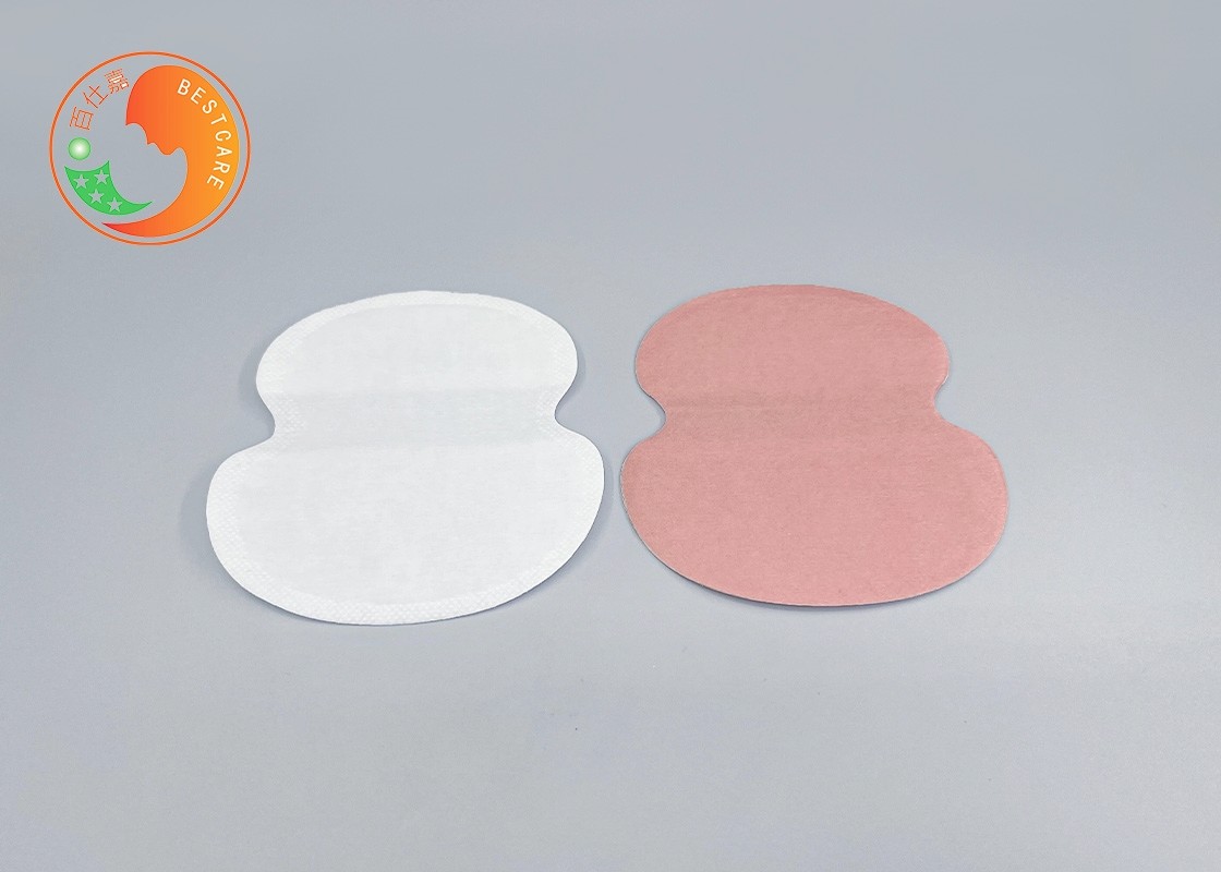 Unisex Thin Disposable Armpit Sweat Pads Customized Biodegradable Perspiration
