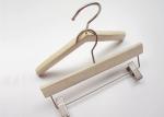 Triangle Style Solid Wooden Retail Store Hangers For Women / Kids Clothes