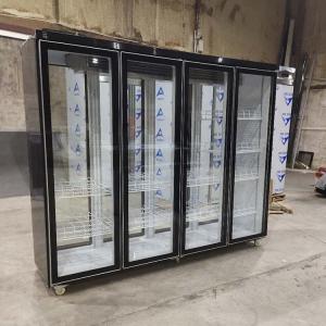 Quality Two Side 2500 Liter 4 Glass Door Fridge Remote Copeland Compressor wholesale