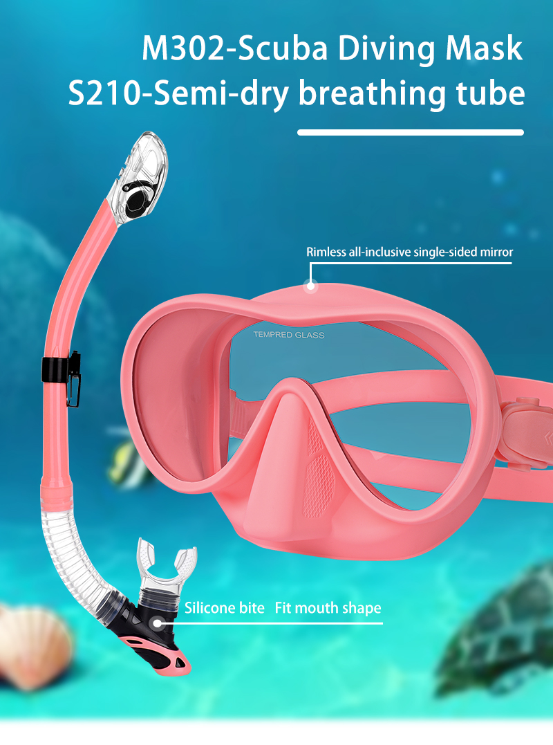 Adult full Seaview Snorkel Mask Set Diving Gear For Glasses Wearers
