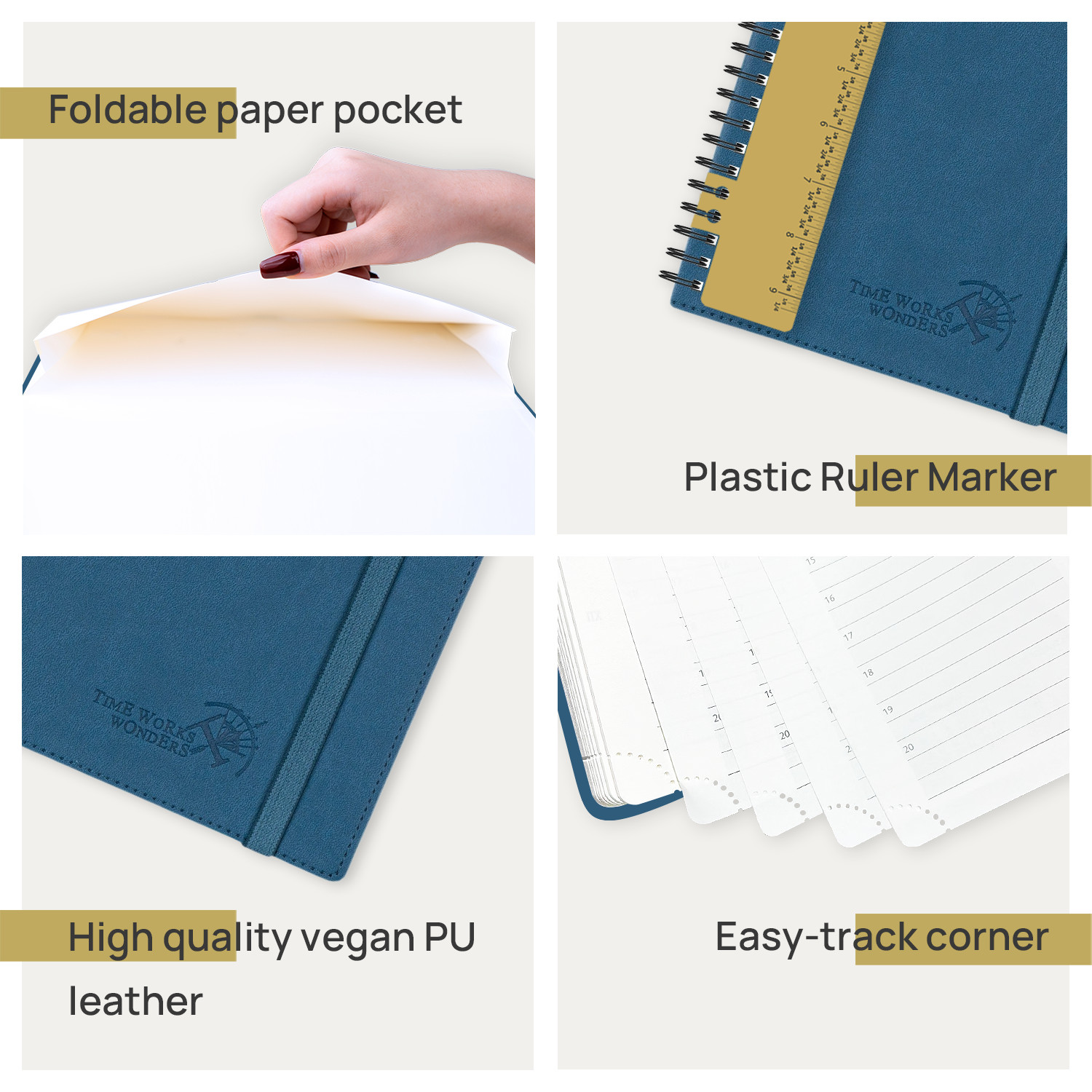 OEM ODM Custom Academic Planner Softcover Night Blue 160 Page Design