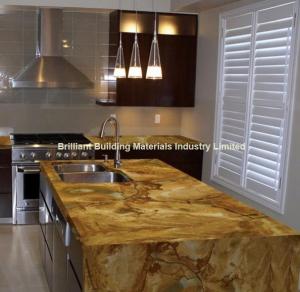 Quality Luxury Palomino Quartzite Kitchen Countertop, Brazil Yellow Quartzite Kitchen Countertop wholesale
