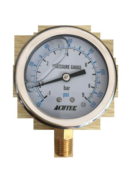 Iron Alloy Remote Reading Thermometer / Yc Marine Industrial Pressure Gauge