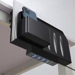Carbon Steel Desk Side Storage Tray for Organizing Cables and Office Supplies