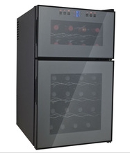 24 bottles dual zone mini wine coolers (Thermoelectric Wine Cooler Wine Cellar)