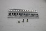 12 Holes Vermicelli Lipstick Making Mold Aluminum 1 Year Warranty