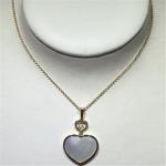 Chopard diamonds of love necklace 18kt gold with yellow gold or white gold