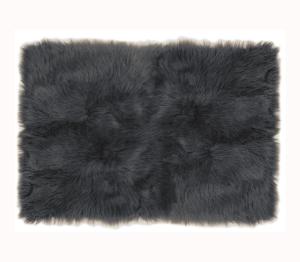 Quality Super Soft Home Use Polyester Area Rugs D.Gray/ Faux Sheepskin Area Rug wholesale