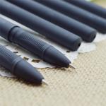 Gel pen,Promotional gel-ink pen with cap,black rubber gel-ink pen with eraser