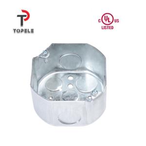 Quality Octagonal Electrical Conduit Box TOPELE 54151 / 54161 / 54171 Galvanized Steel wholesale