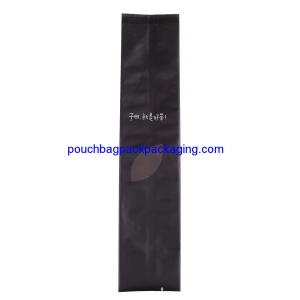 Quality Black side gusset pouch, aluminium side gusseted bag for packaging tea wholesale
