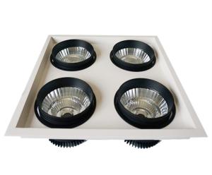 Quality Four Head SAA COB Grille LED Ceiling Downlights 60W / 80W / 120W With Reflector wholesale