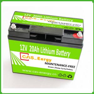 Quality Rechargeable 12V 20Ah lithium li-ion lifepo4 battery pack for solar lights wholesale