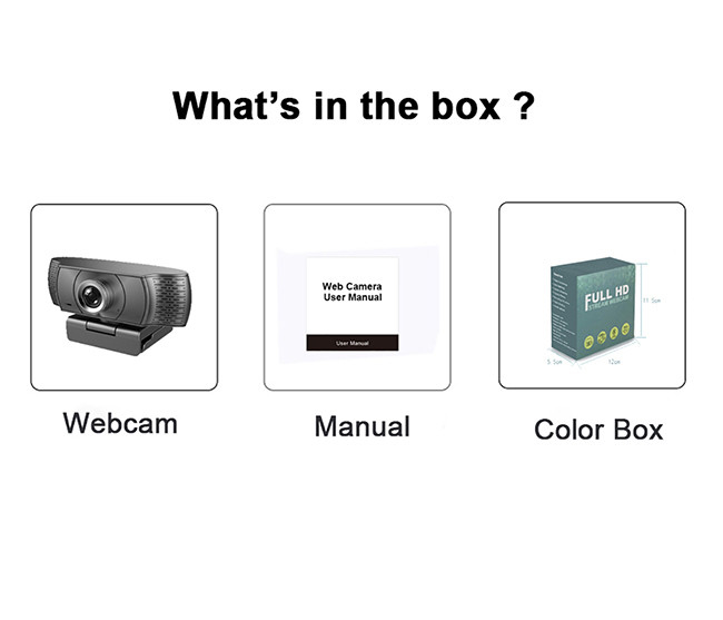 120 Degree Wide Angle Web Camera , 1080P 60FPS Streaming Camera
