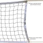 Nylon Indoor Outdoor Professional Volleyball Net Standard Set 0.3m