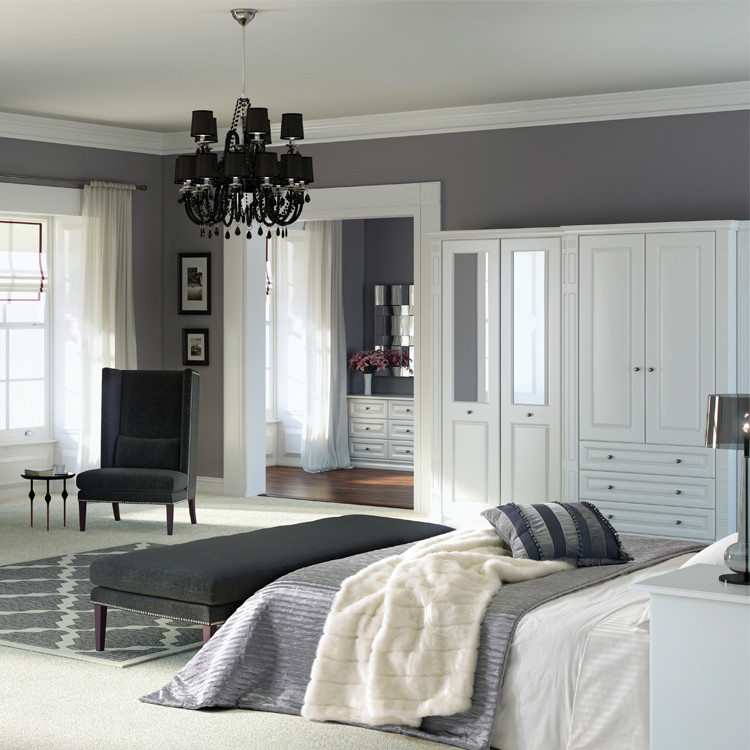 Minimalist Cabinet Door Panels Flat Front Cabinet Doors Decoration PVC Wooden